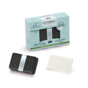 Esteban – Kẹp sứ thơm cửa gió ô tô | Mùi thơm Pure Linen (Hoa xạ hương)