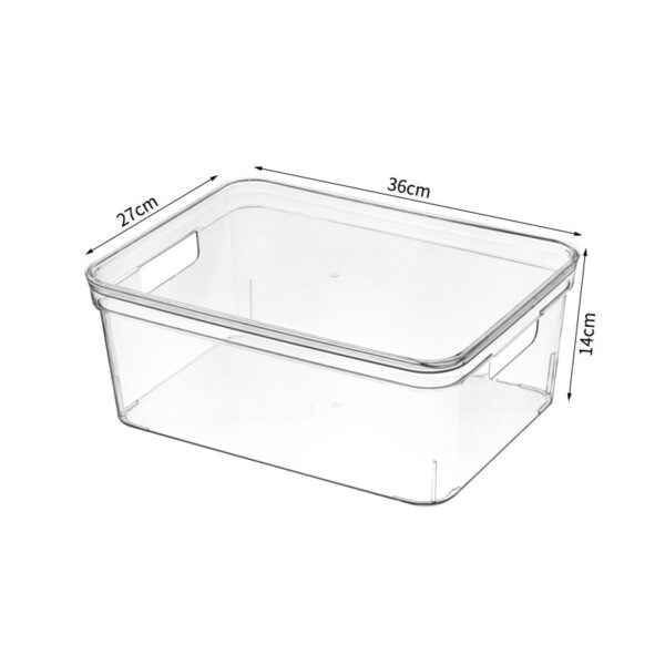 Transparent Multi-Purpose Desktop Tray With Handle